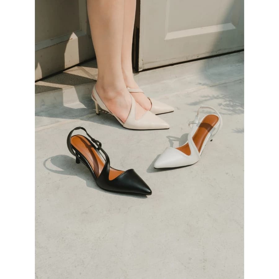 SEPASANG COLLECTION - Clarice Mules Wanita Heels 7 Cm