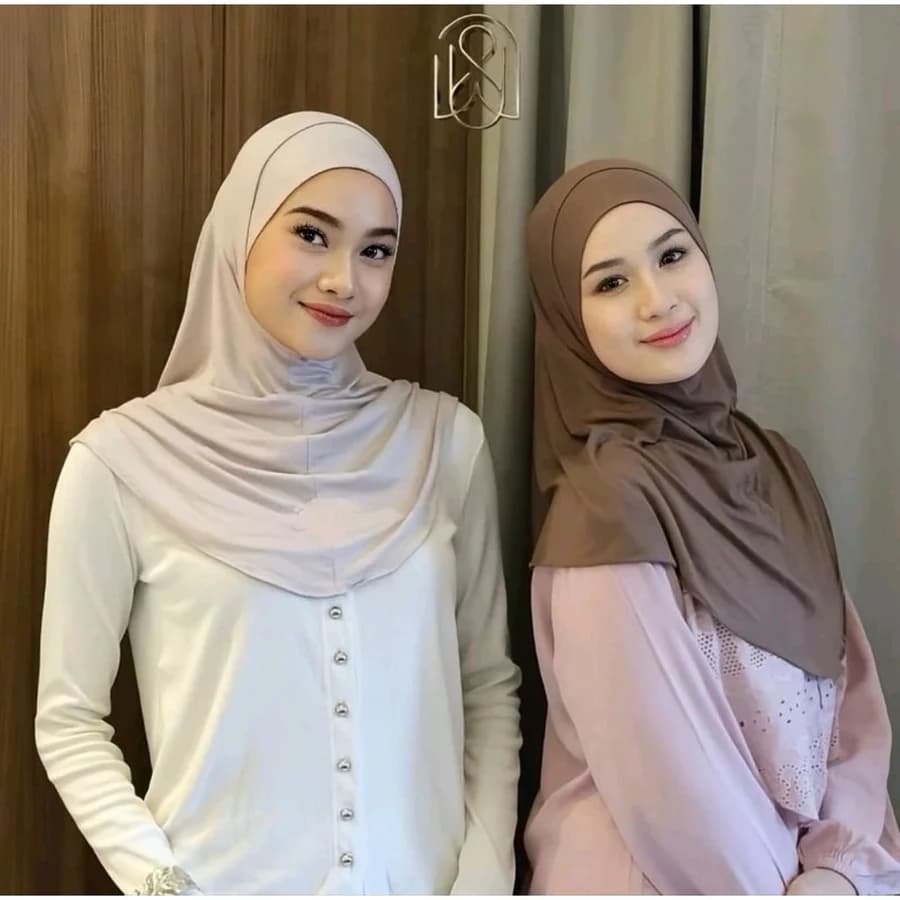 HAWA Hijab Instan Bergo malay Rayon Tancel Bambo Premium
