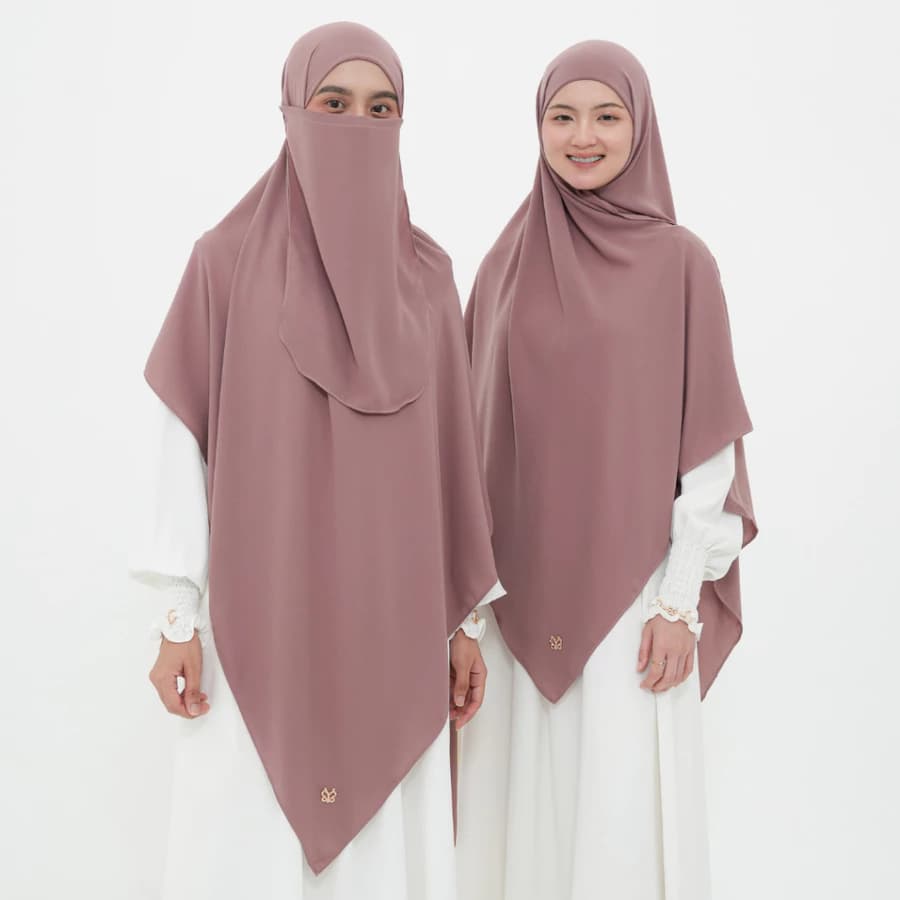 Tugba Pashmina [Free Cadar] - Yoora Sarah | Pashmina Instan Syar'i Praktis Lembut | Kain Maheen